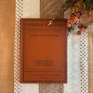 Vintage 1930 Universal Song Book Junior Senior High School Music Series Hardback